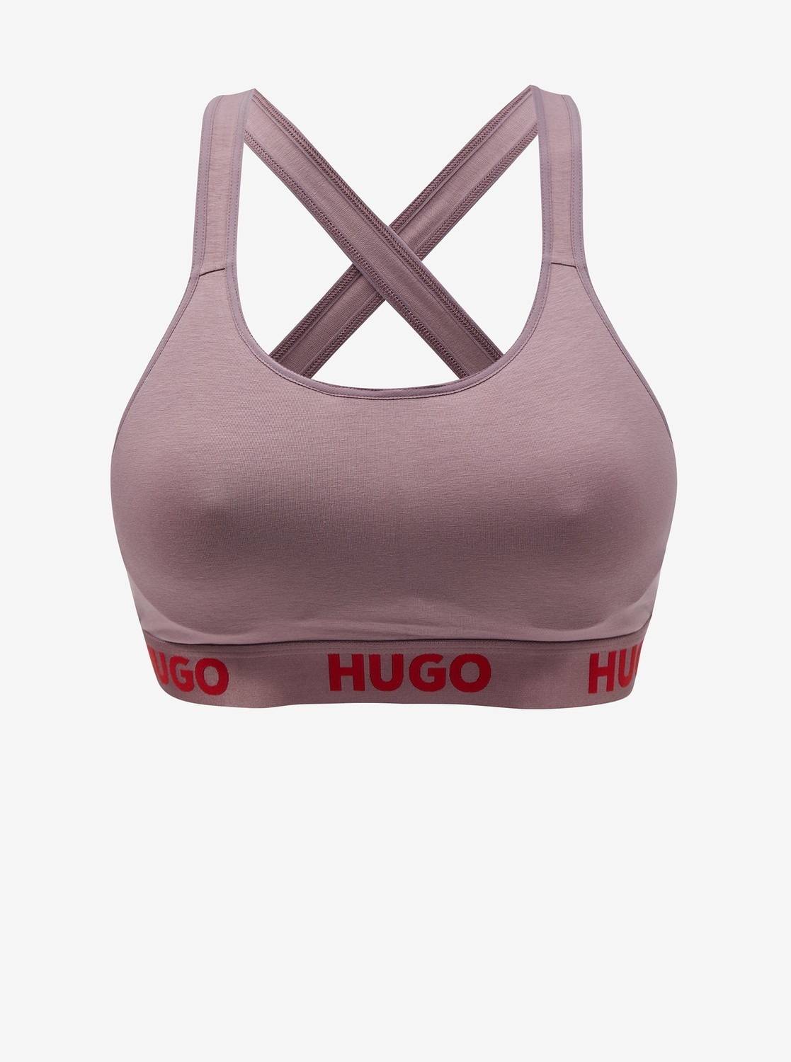 Fialová dámska športová podprsenka Hugo Boss