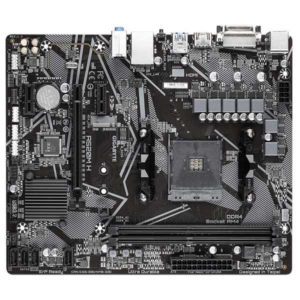 Gigabyte A520M H, AMD A520, AM4, 2xDDR4, mATX A520M H