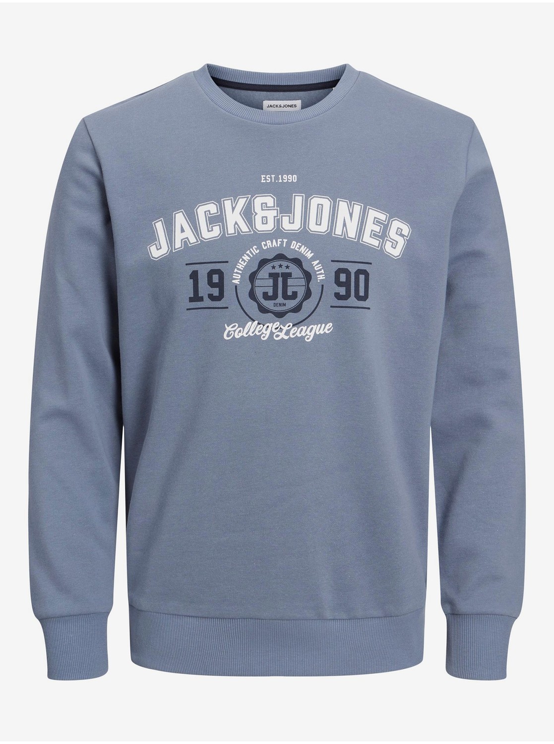 Mikiny bez kapuce pre mužov Jack & Jones - modrá
