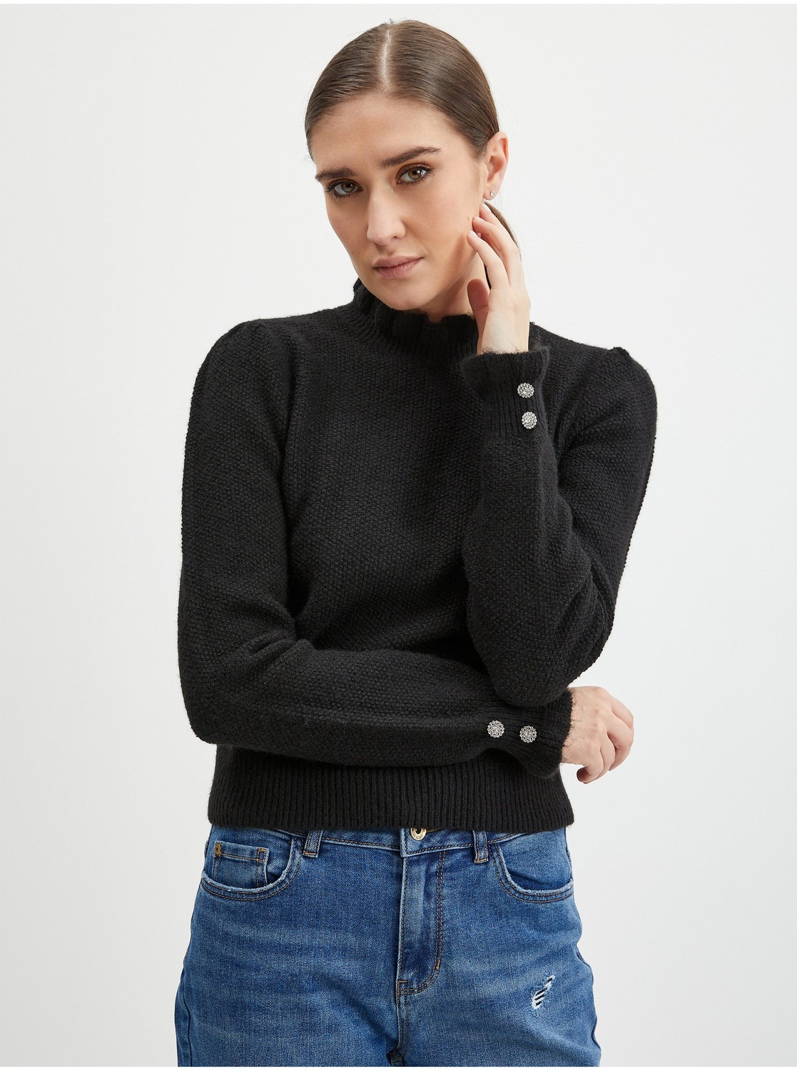 Čierny dámsky sveter ORSAY