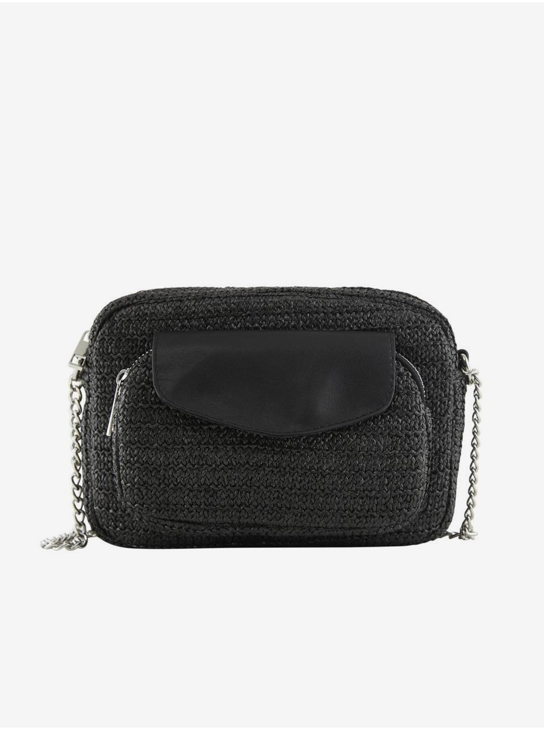Čierna dámska crossbody kabelka Pieces Codette