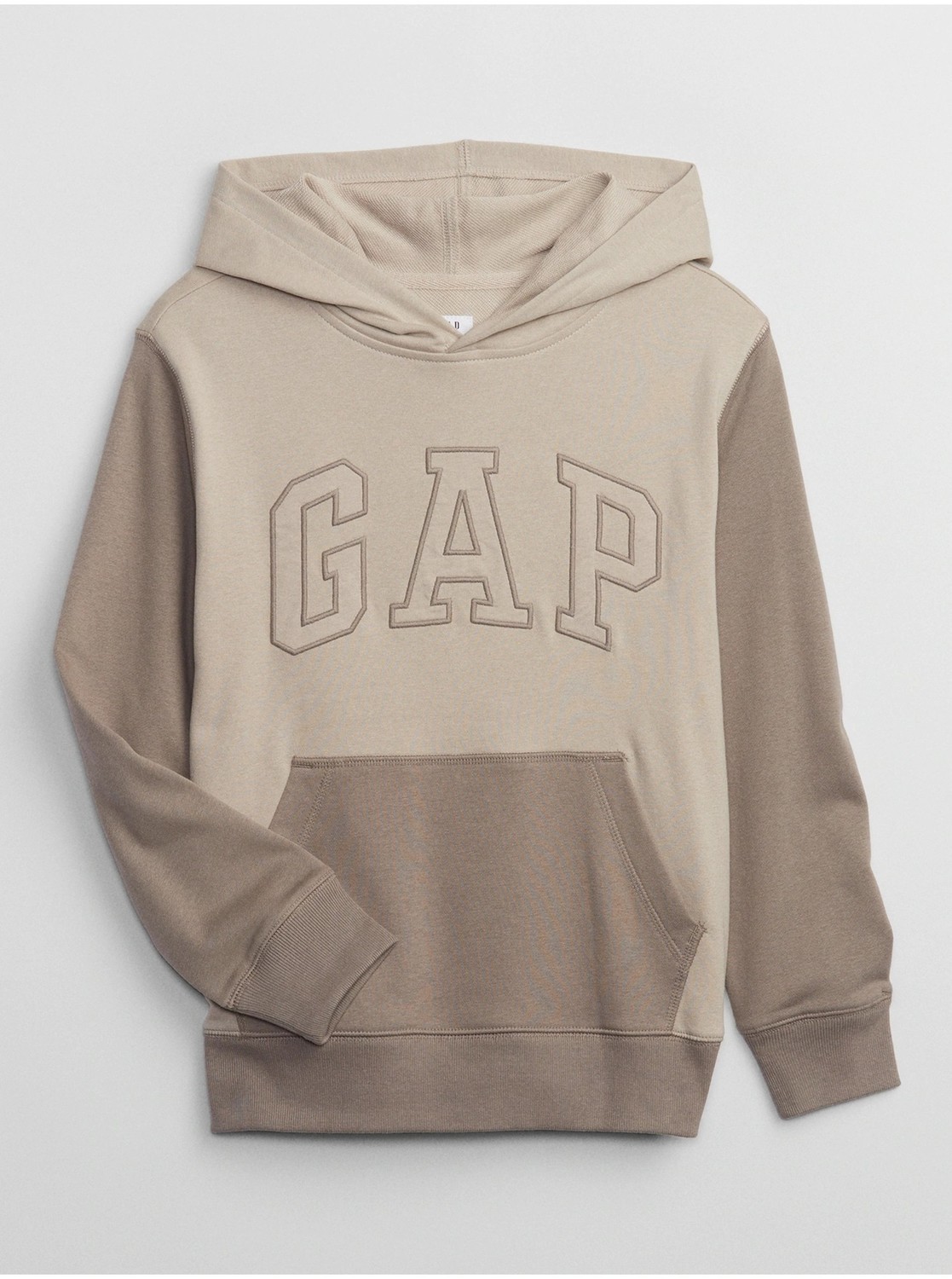 Hnedá chlapčenská mikina s kapucňou GAP