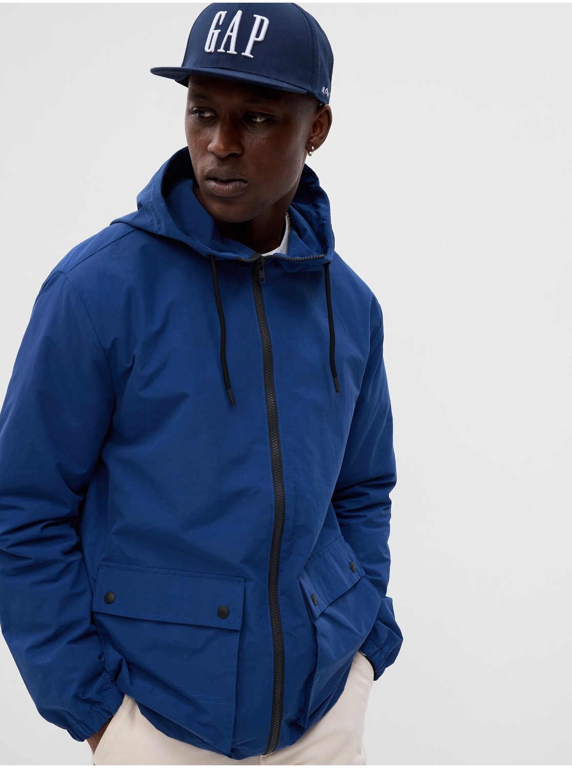 Tmavomodrá pánska bunda GAP