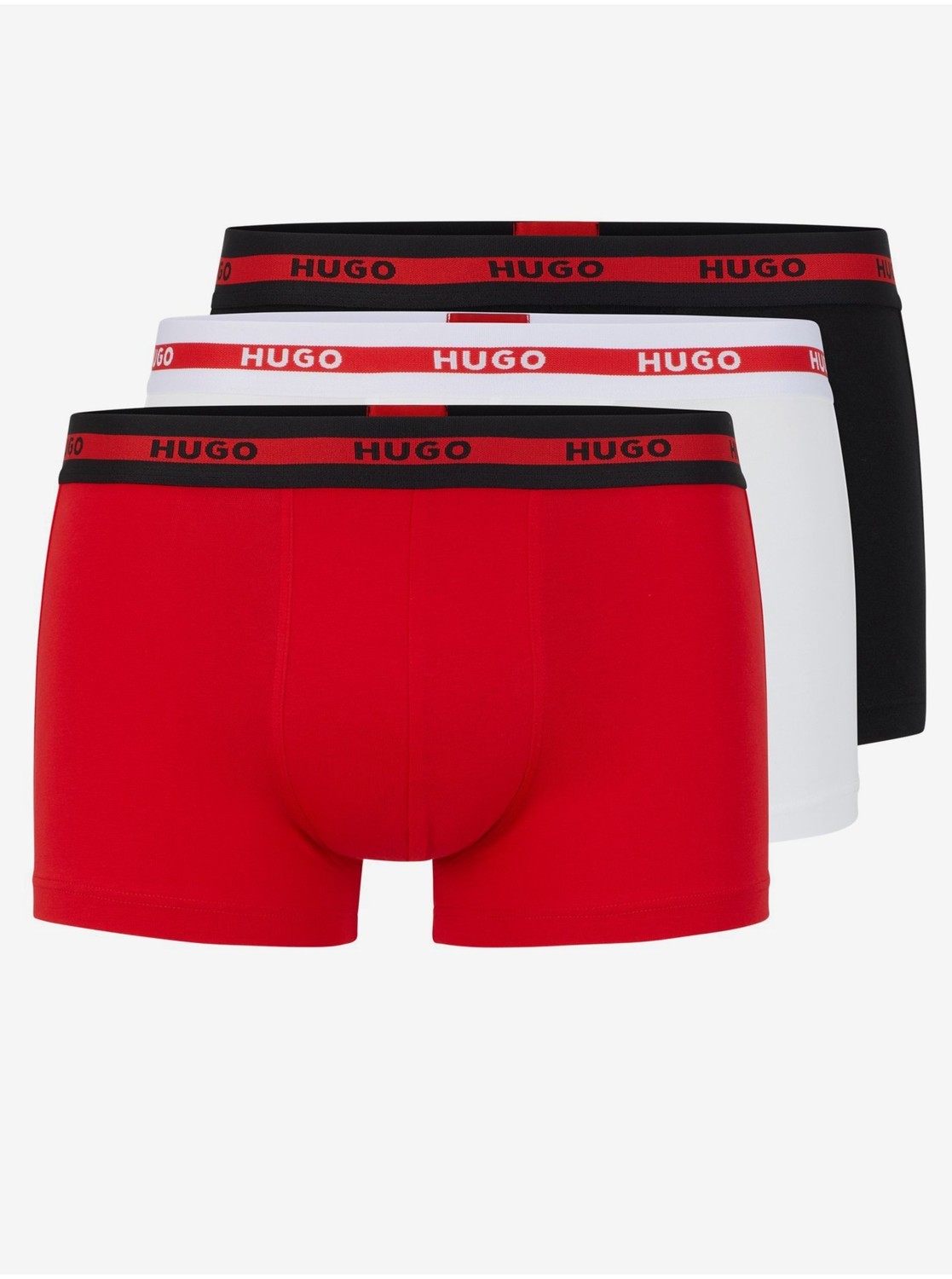Boxerky pre mužov Hugo Boss - čierna, červená, biela