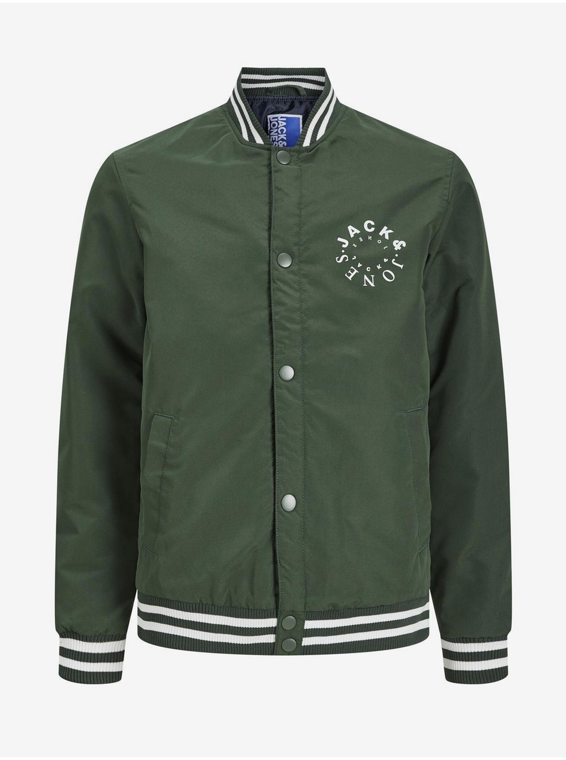 Zelená chlapčenská ľahká bunda Jack & Jones Warrior