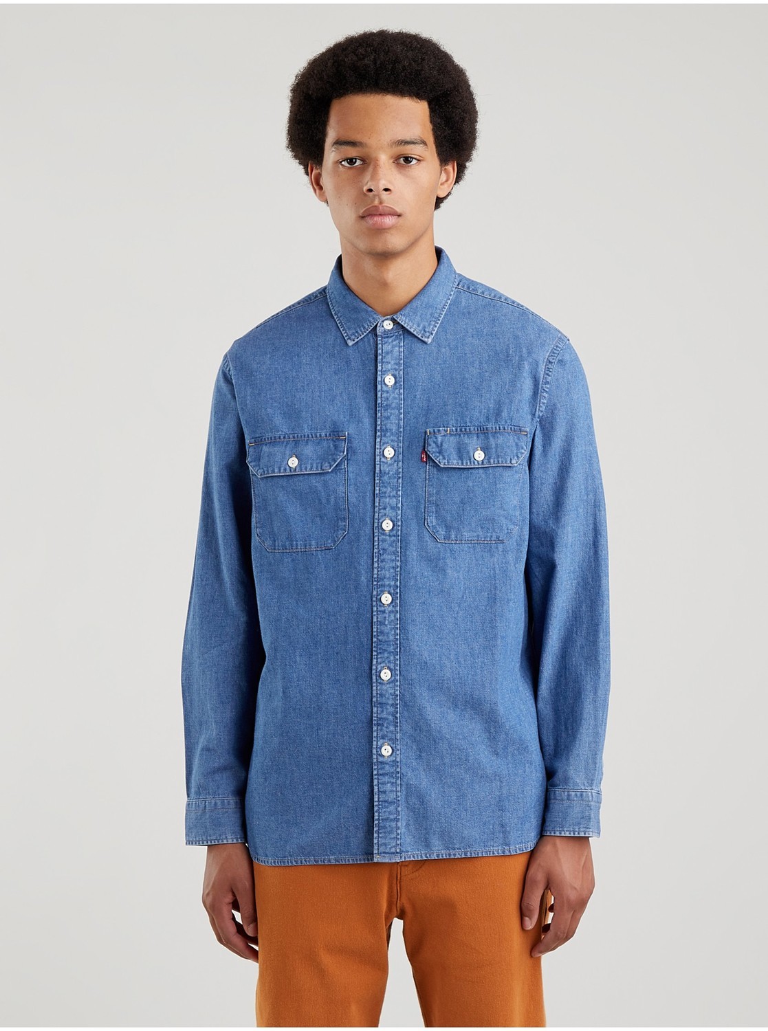 Modrá pánska rifľová košeľa Levi's®