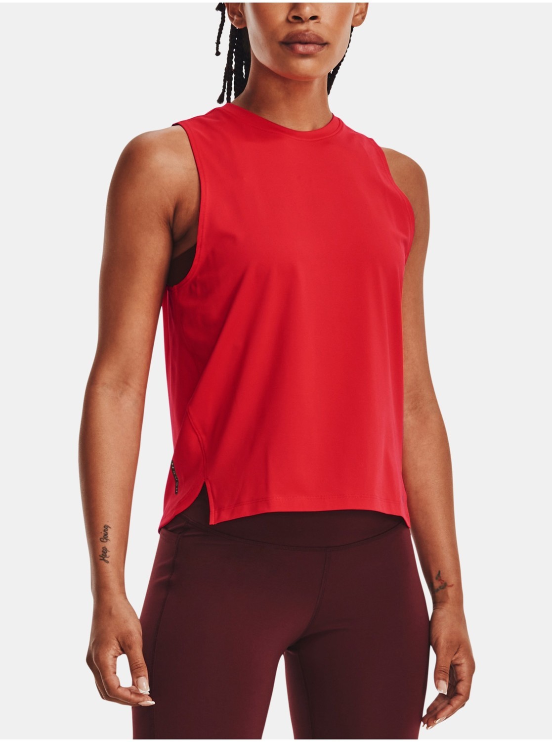 Červené dámske tielko Under Armour UA Rush Tank