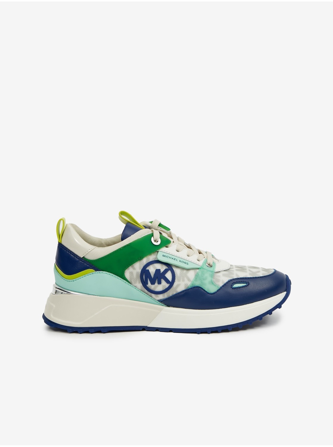 Modro-biele dámske tenisky Michael Kors Theo Trainer