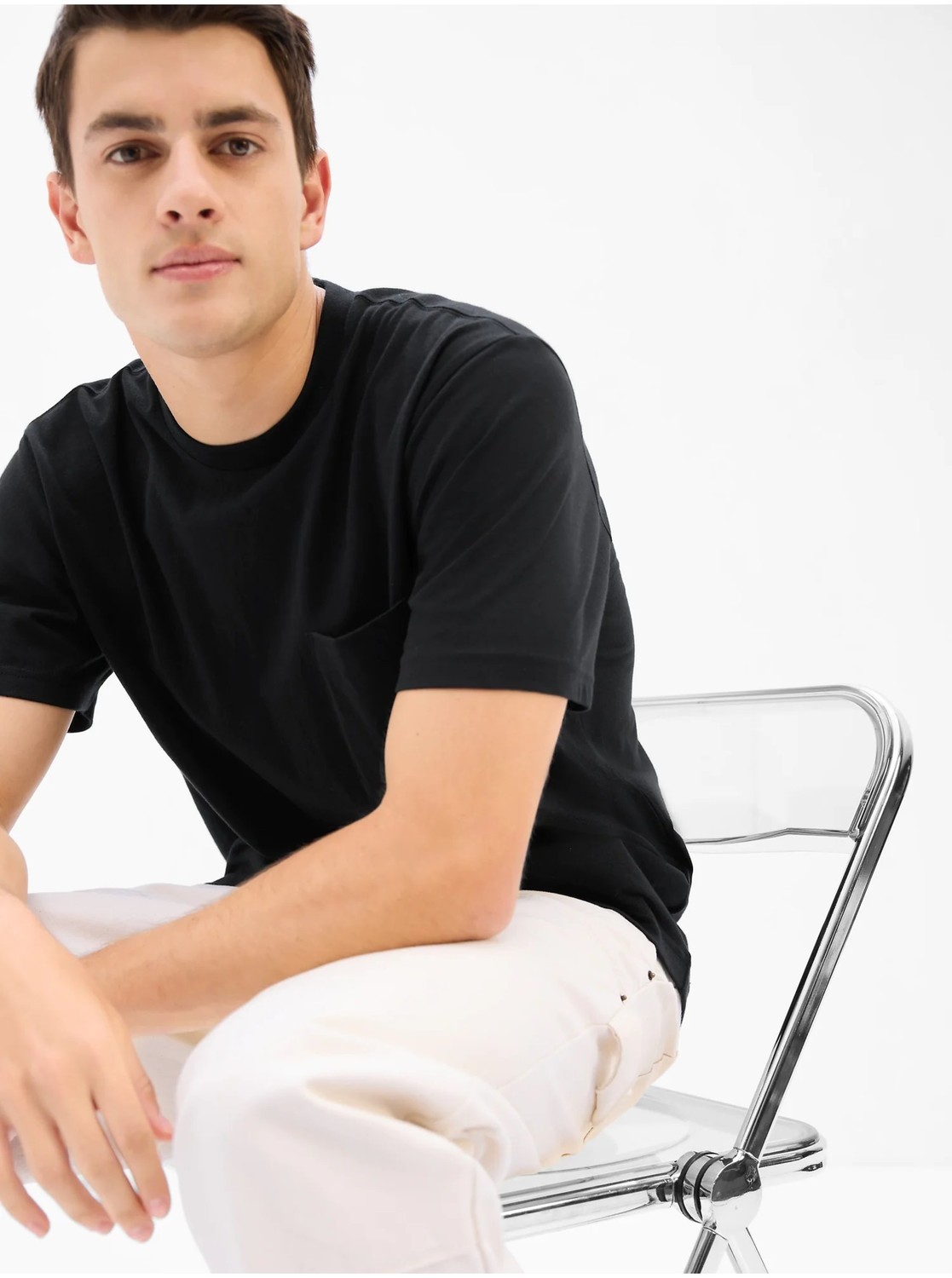 Tričká pre mužov GAP - čierna