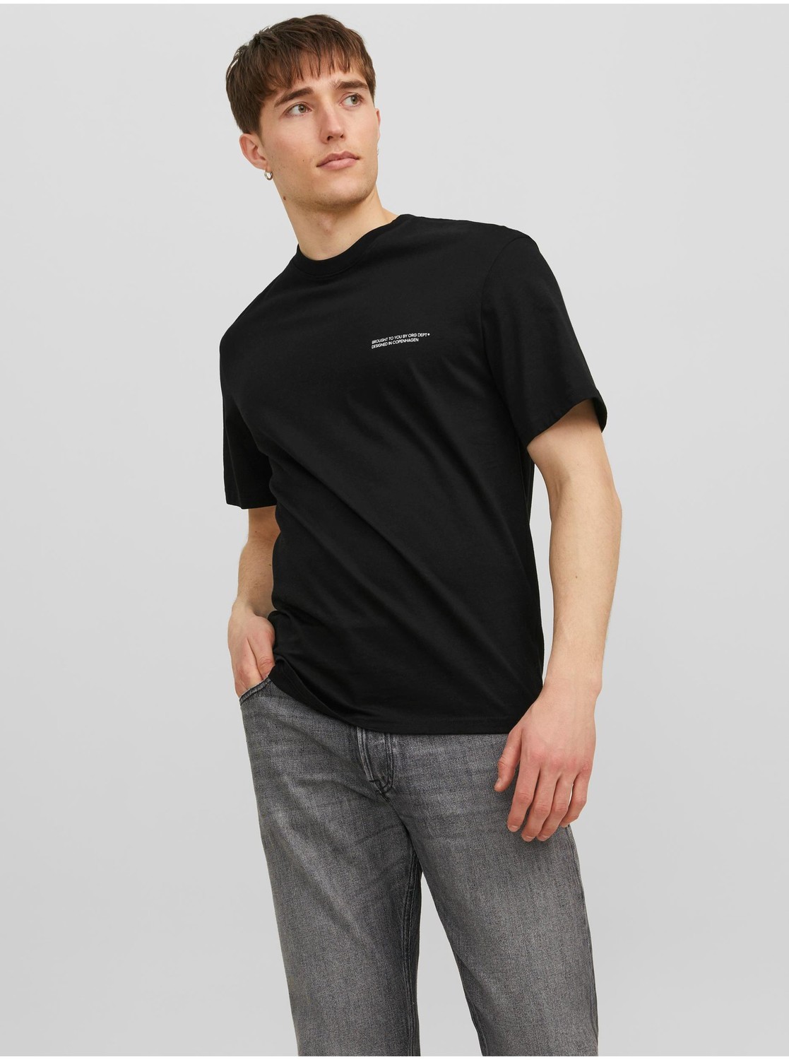 Čierne pánske tričko Jack & Jones Vesterbro
