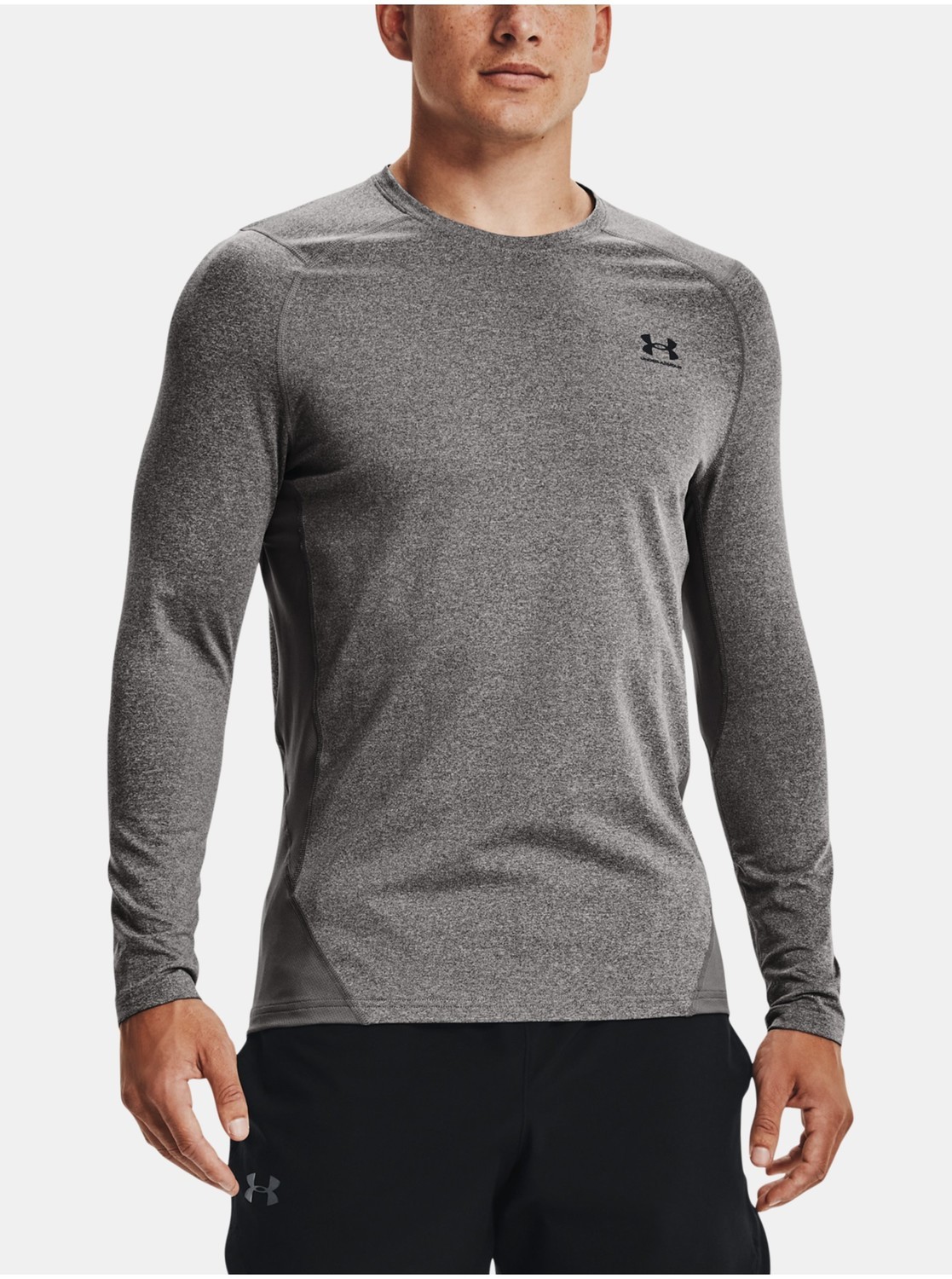 Tričko Under Armour CG Armour Fitted Crew- šedá