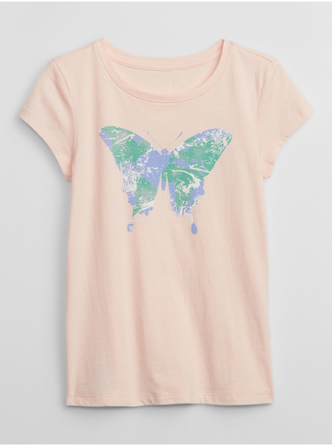 Marhuľové dievčenské tričko GAP