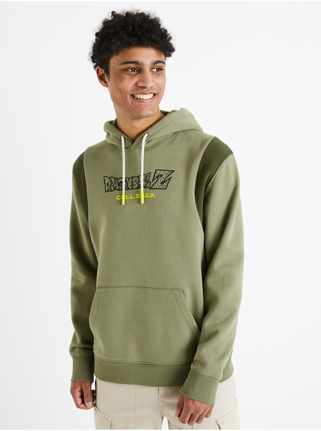 Kaki pánska mikina Celio Dragon Ball