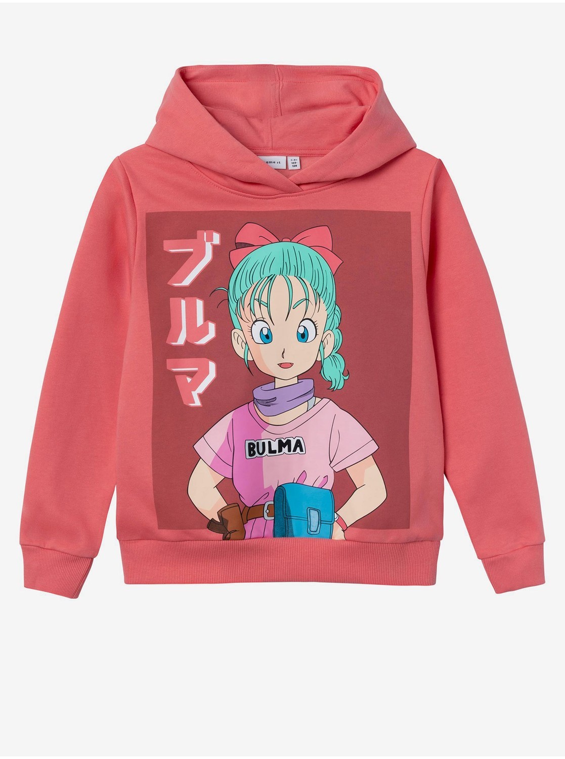 Koralová dievčenská mikina s kapucňou name it Jus Dragonball