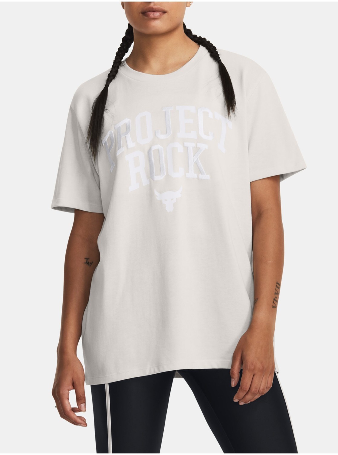 Tričká s krátkym rukávom pre ženy Under Armour - krémová