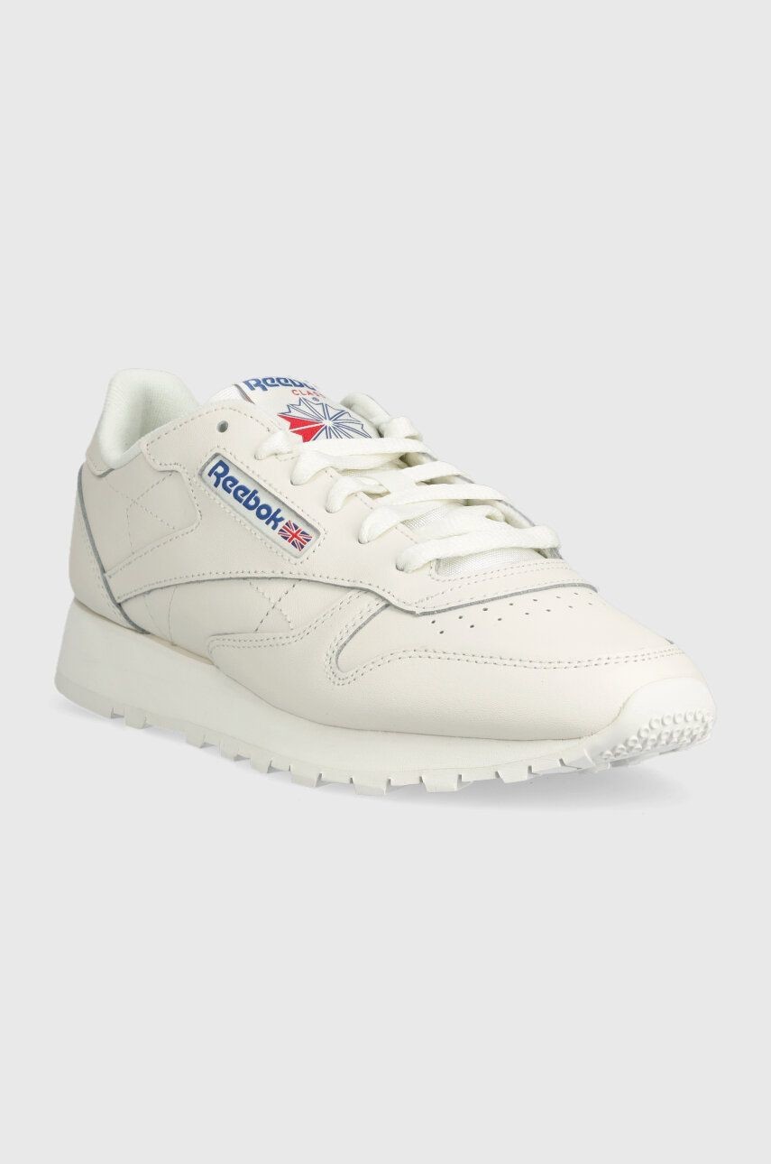 Kožené tenisky Reebok Classic CLASSIC LEATHER béžová farba
