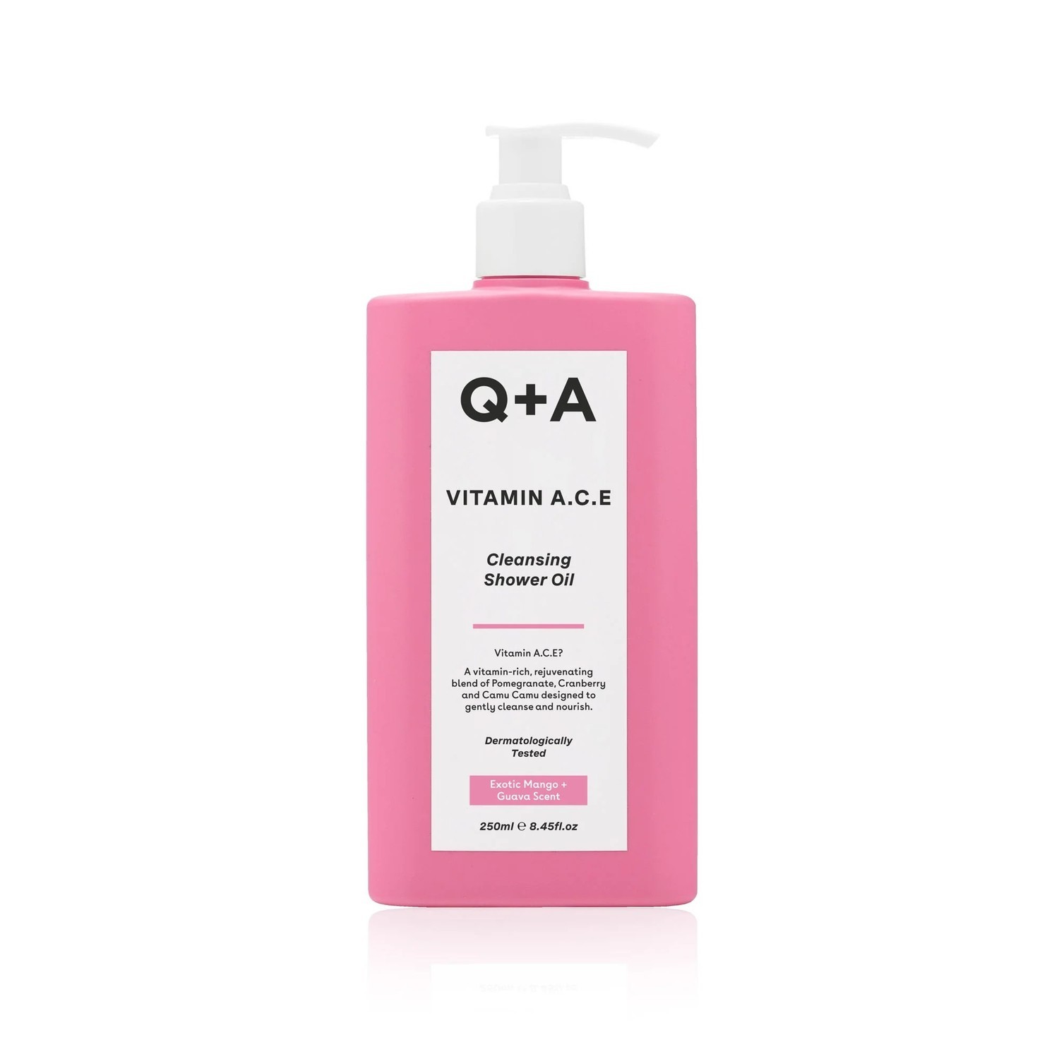 Q+A Sprchový olej s vitamínom A, C a E ( Clean sing Shower Oil) 250 ml