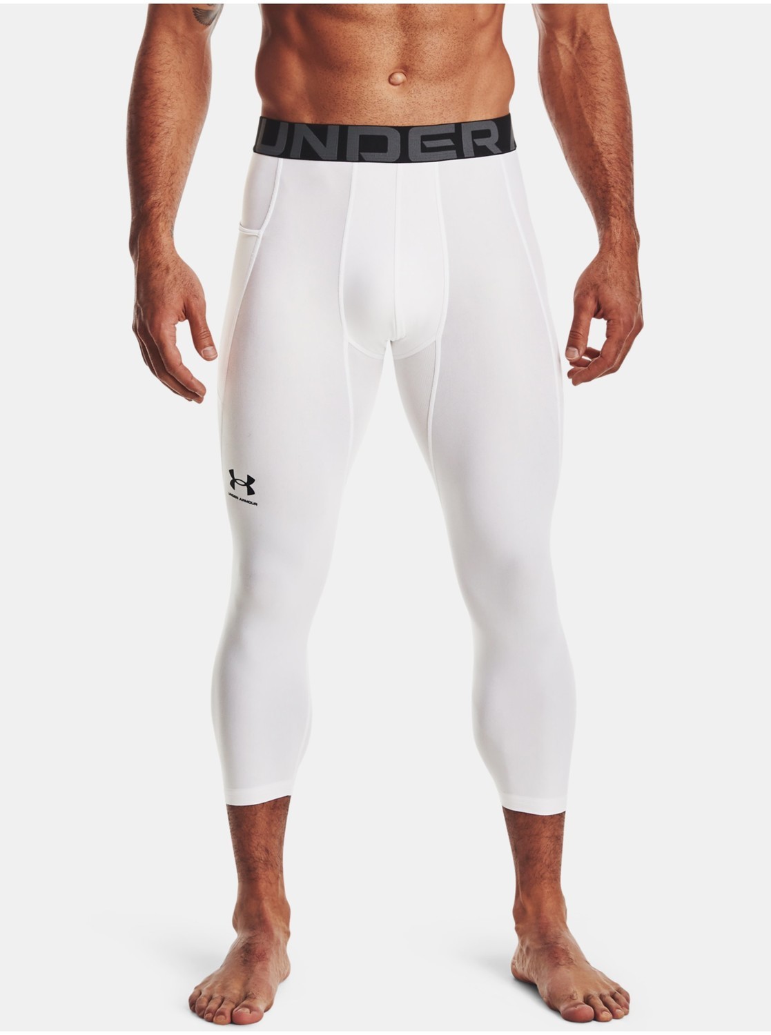 Legíny Under Armour UA HG Armour 3/4 Legging-WHT