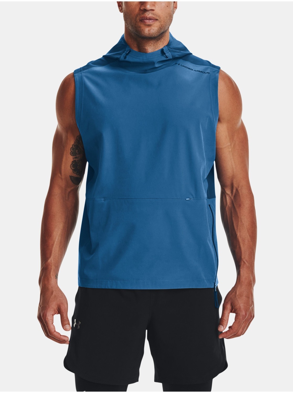 Bundy a mikiny pre mužov Under Armour - modrá