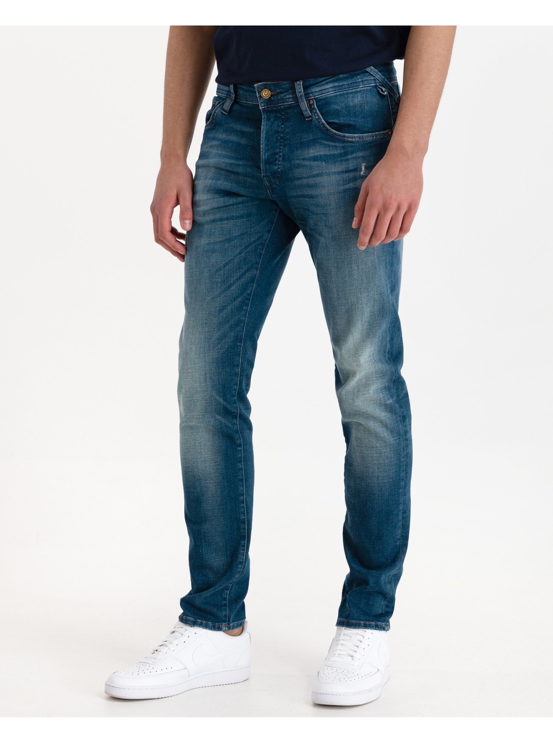 Slim fit pre mužov Jack & Jones - modrá