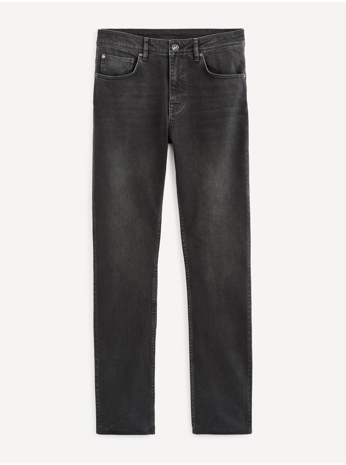 Černé straight fit džíny Celio Voblack5