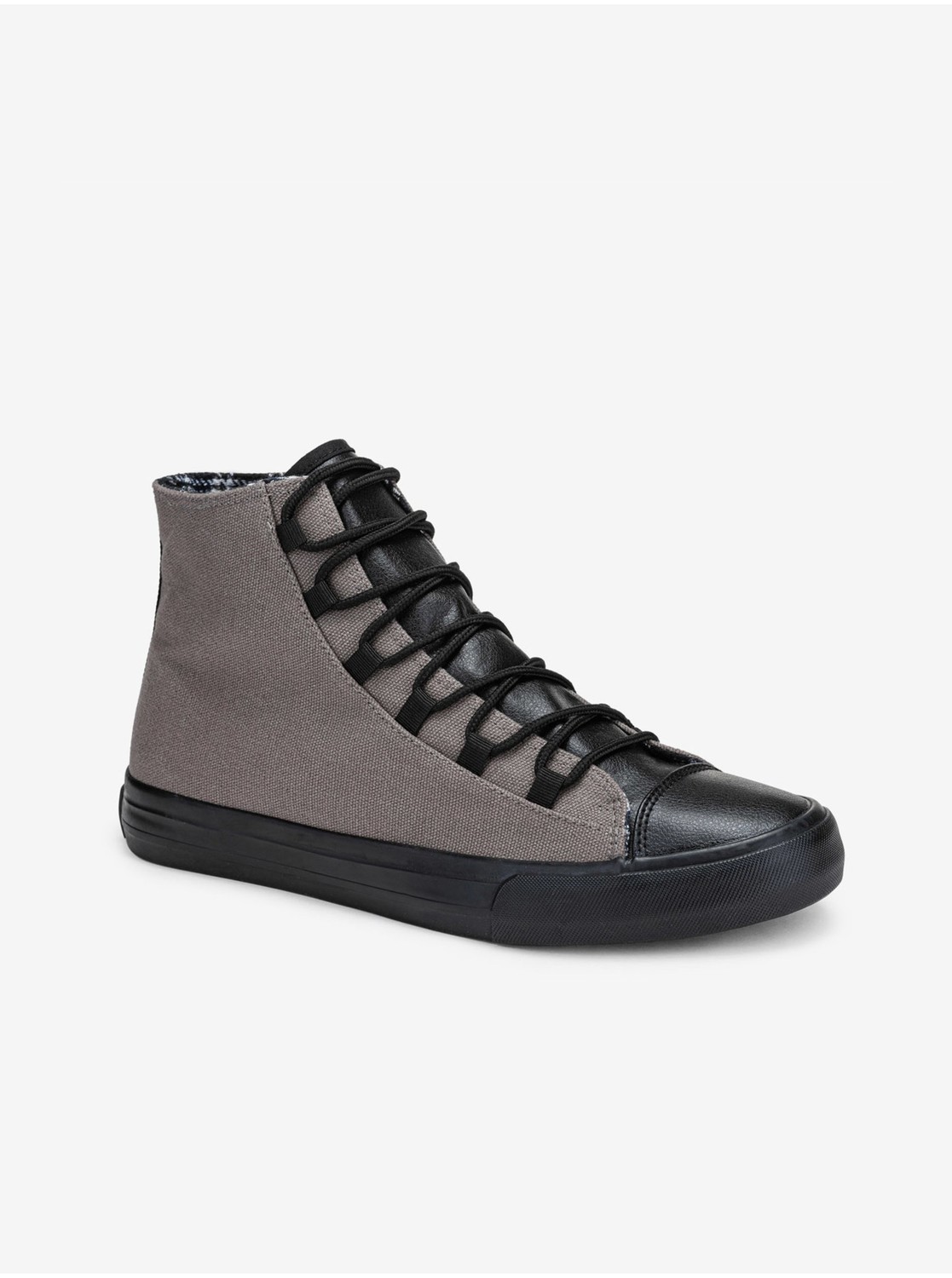 Tenisky, espadrilky pre mužov Ombre Clothing - sivá, čierna