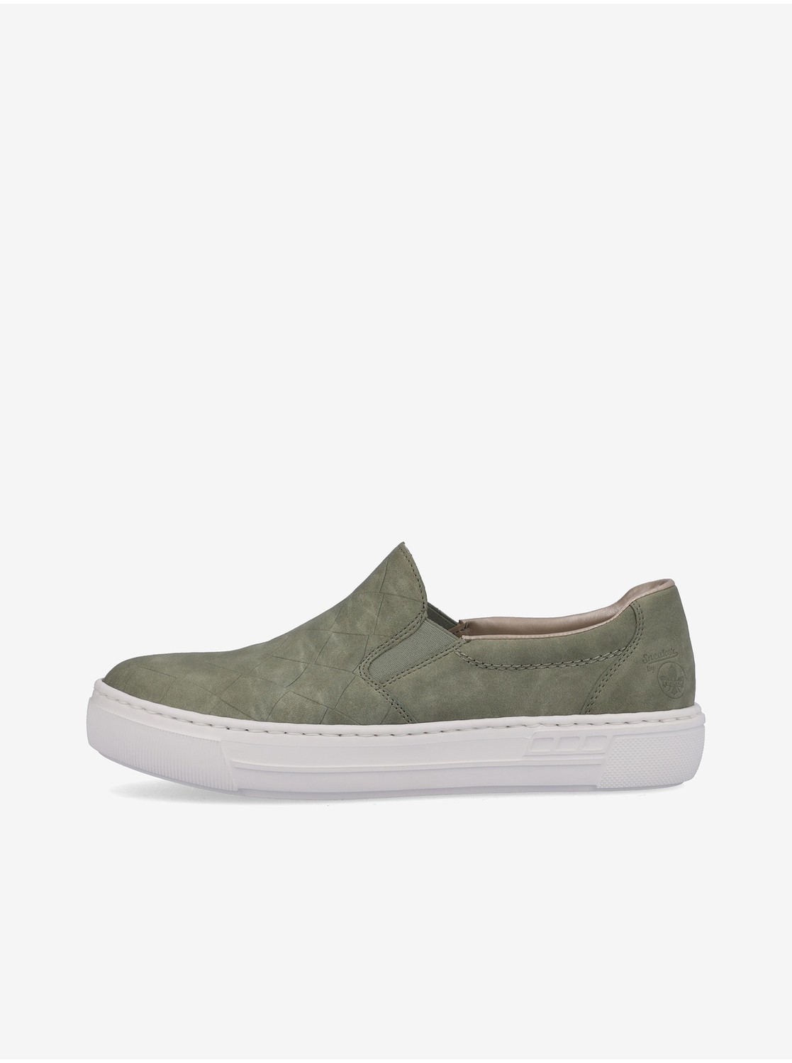 Espadrilky, slip on pre ženy Rieker - zelená