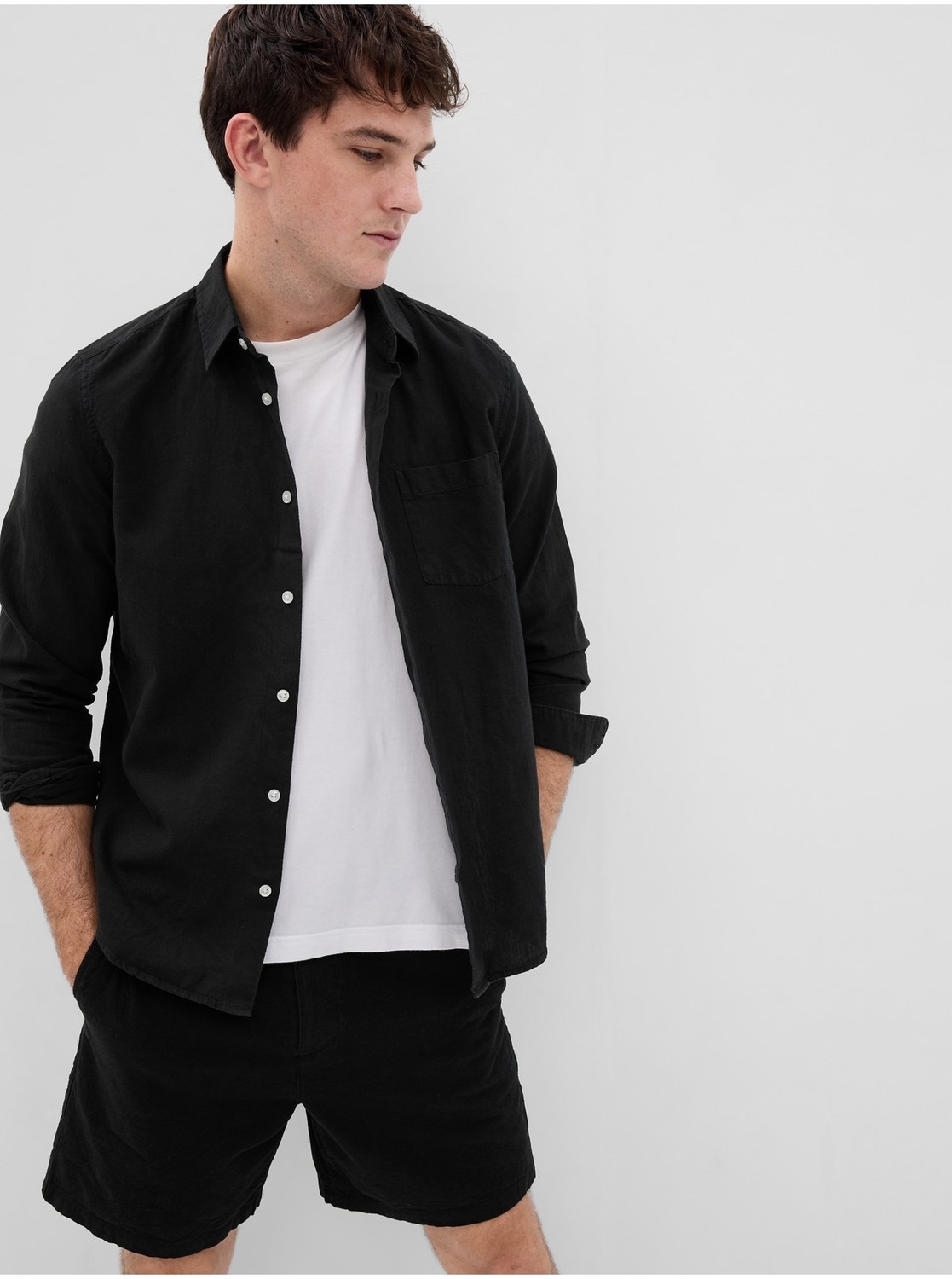 Čierna pánska košeľa GAP