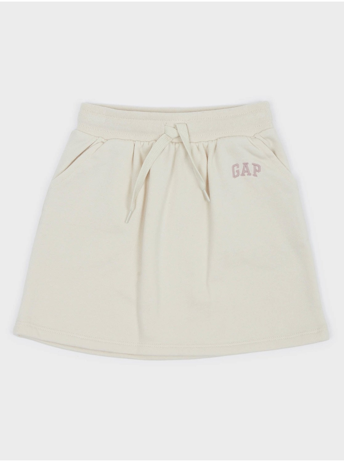 Béžová dievčenská sukňa s logom GAP