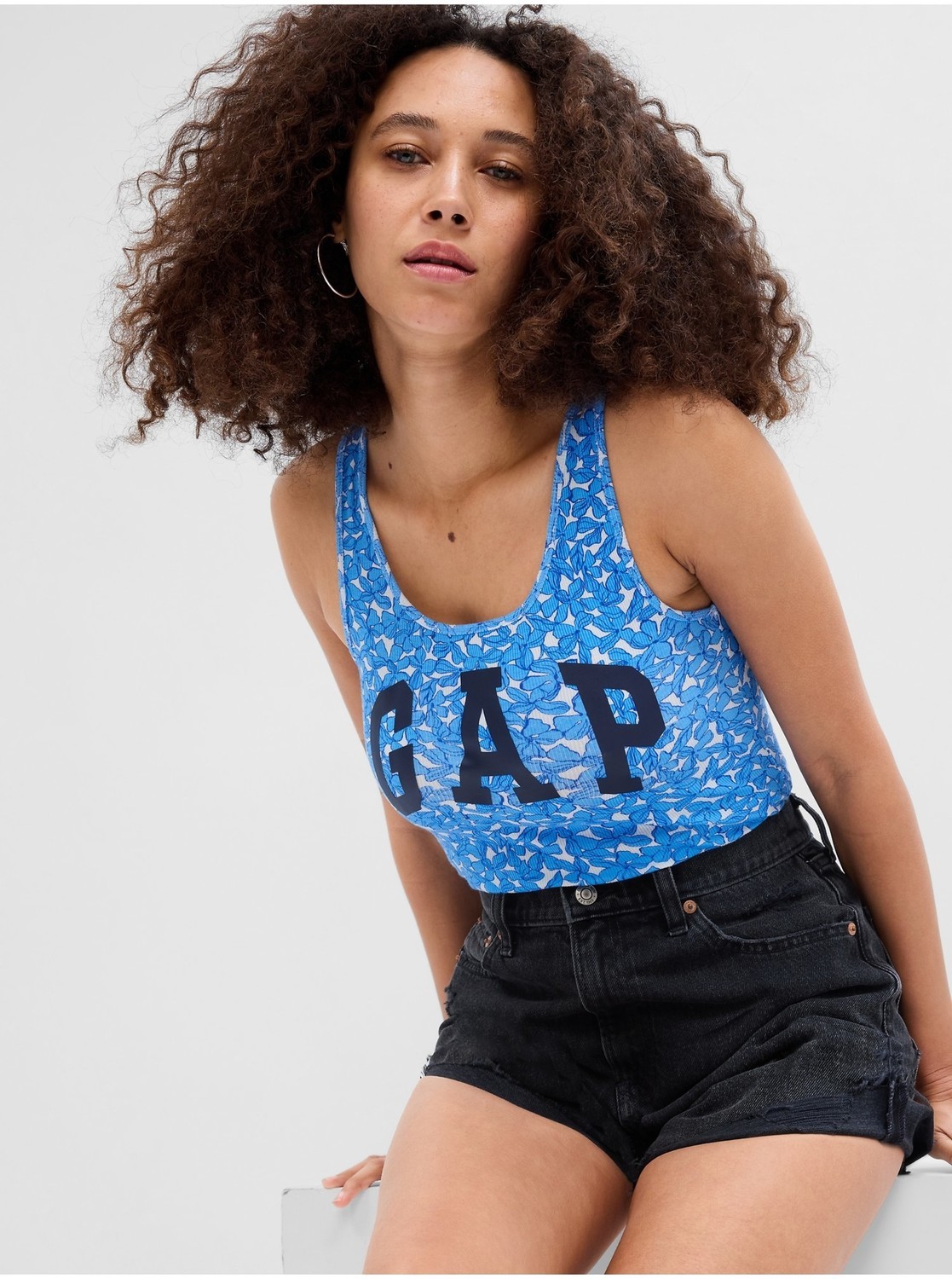 Tielka pre ženy GAP - modrá, tmavomodrá