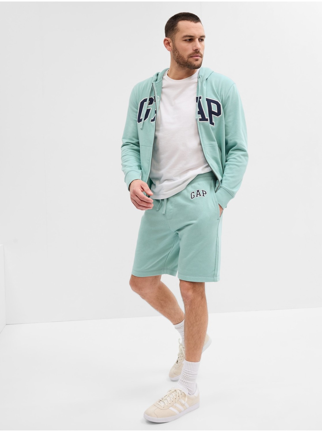 Tyrkysové pánske šortky GAP