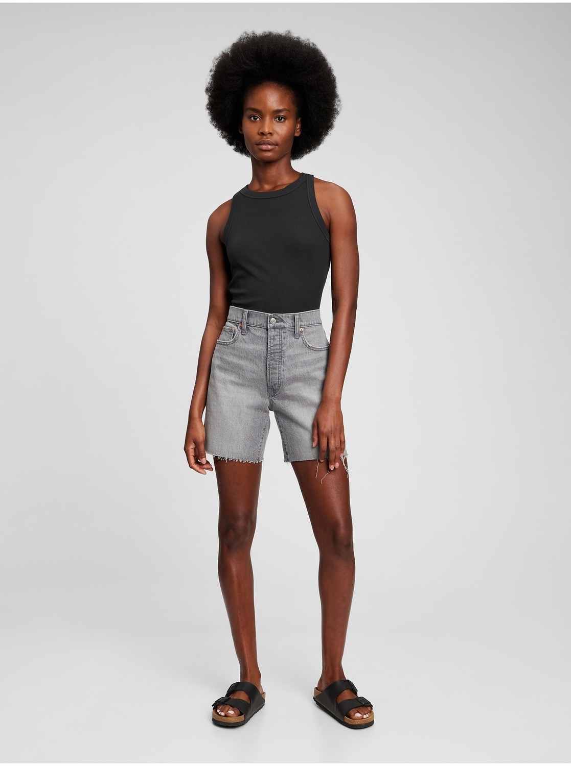 Čierne dámske basic tielko GAP