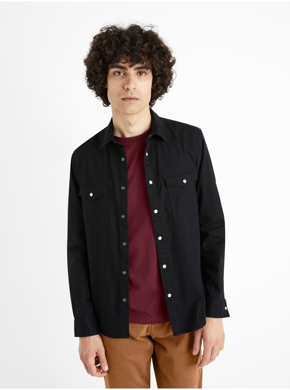 Rifľová košeľa modern fit Cadenlo Celio
