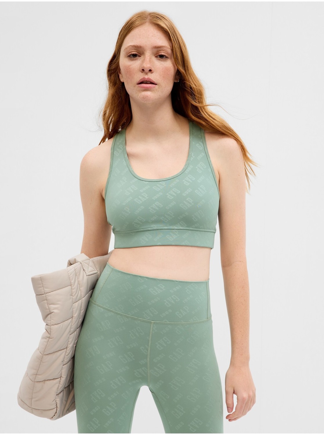 Zelená dámska športová podprsenka GAP GapFit