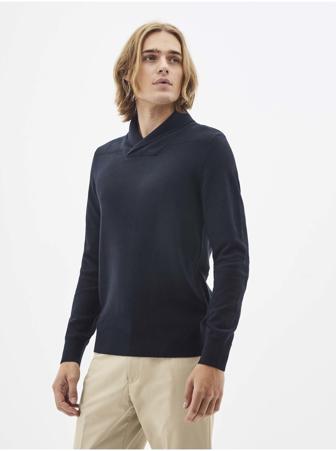 Tmavě modrý svetr Celio Sepiz