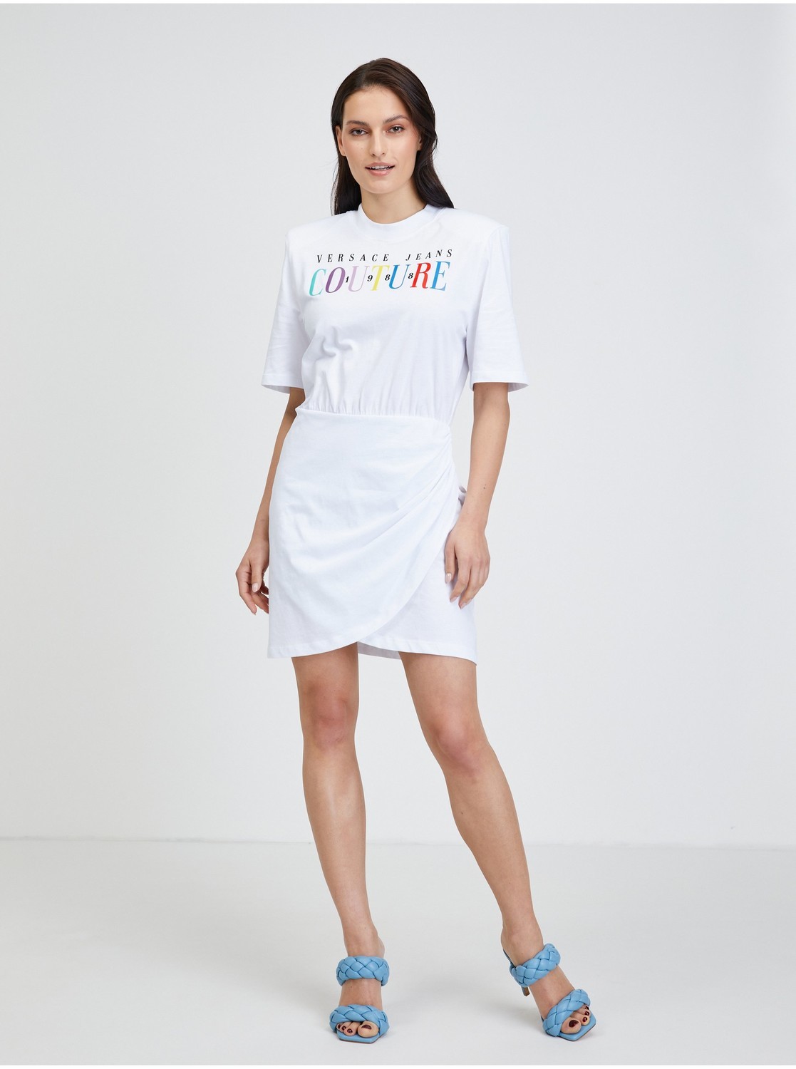 Šaty na denné nosenie pre ženy Versace Jeans Couture - biela
