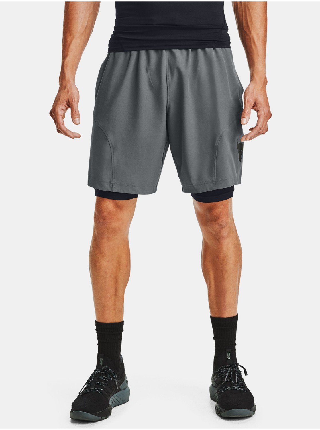 Šortky Under Armour PJT ROCK UNSTPPBLE SHORT - šedá