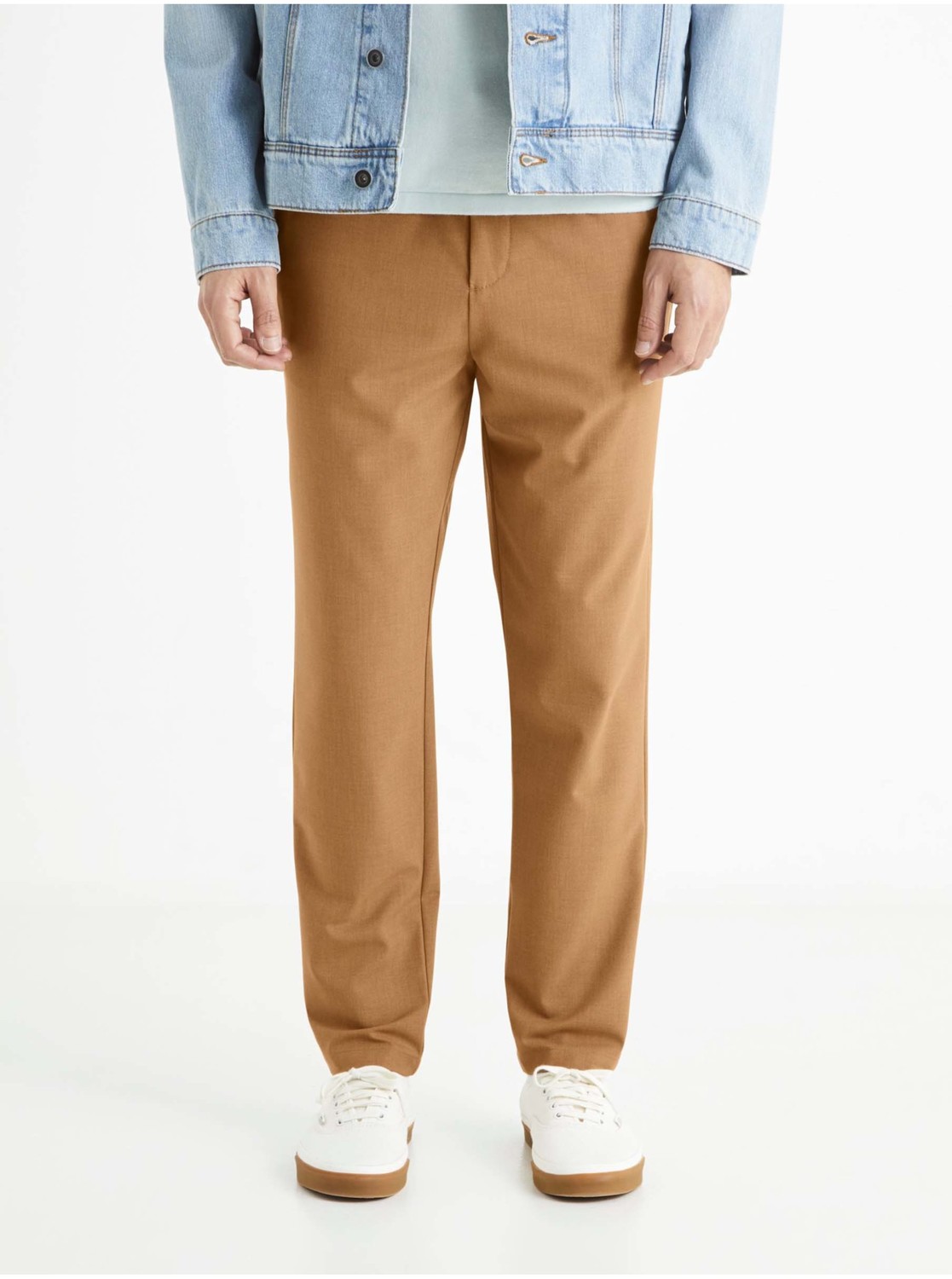 Hnedé pánske nohavice Celio 24H Bocal