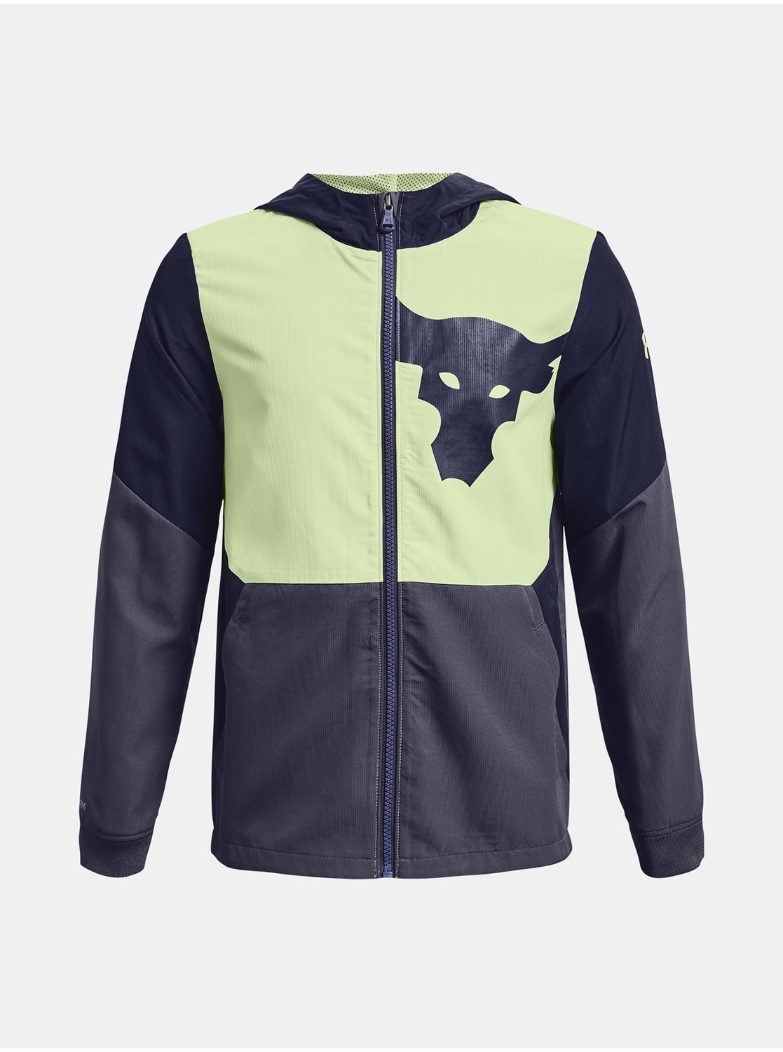 Tmavomodrá chlapčenská bunda Under Armour UA Project Rock Legacy Jkt