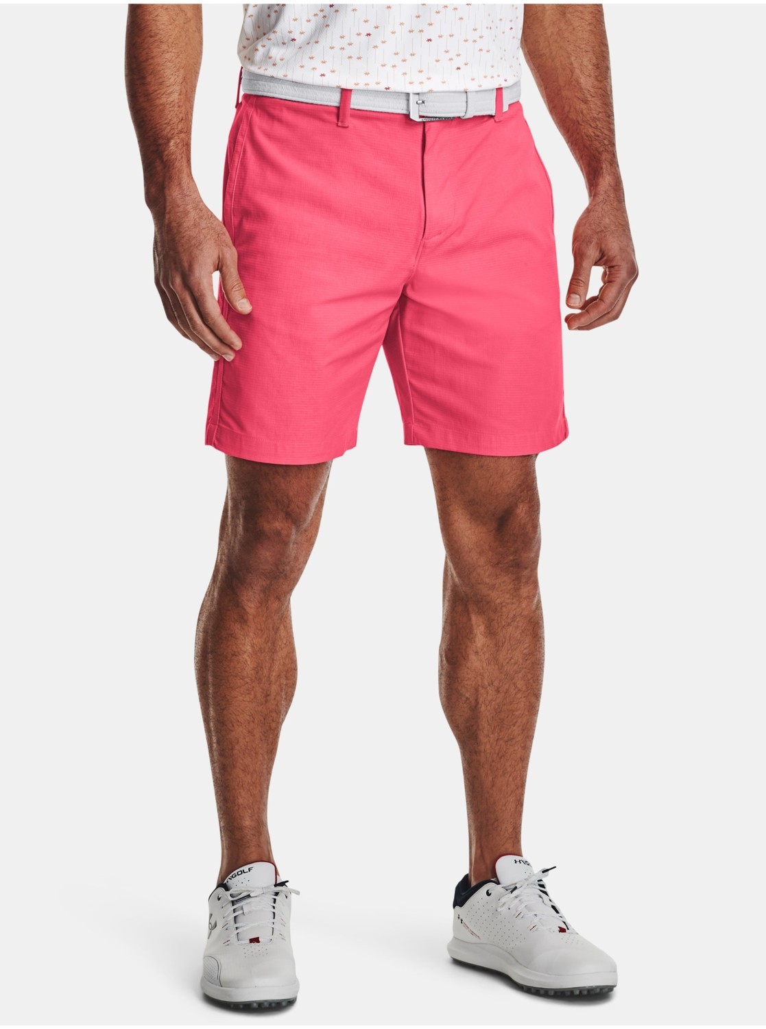 Nohavice a kraťasy pre mužov Under Armour - ružová