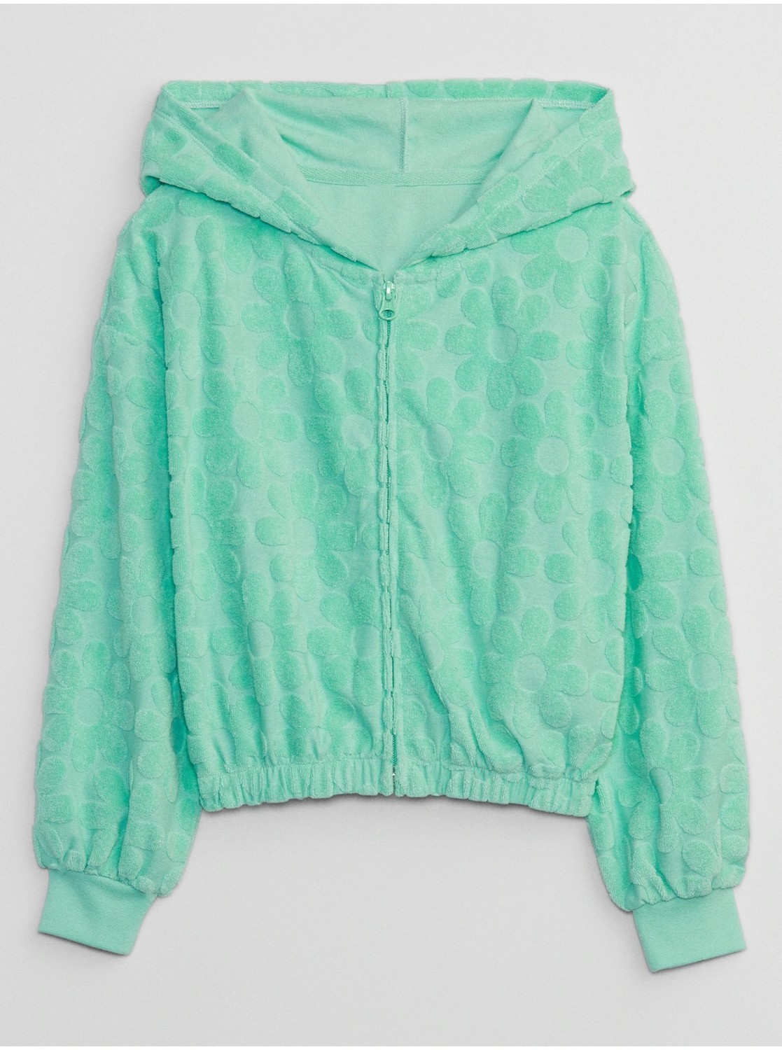 Zelená dievčenská vzorovaná mikina Gap