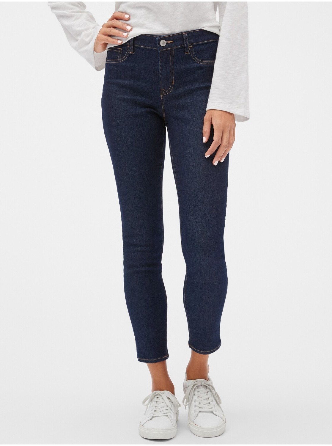 Modré dámske rifle GAP Jeggings