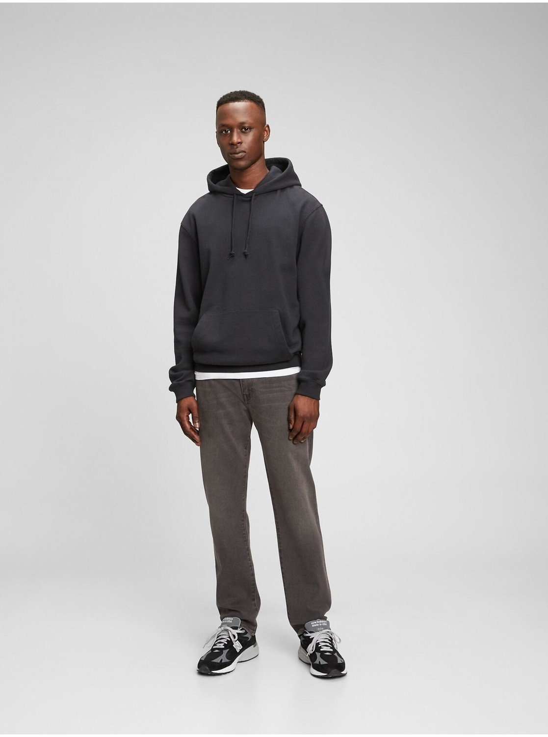 Šedé pánske rifle straight soft GAP