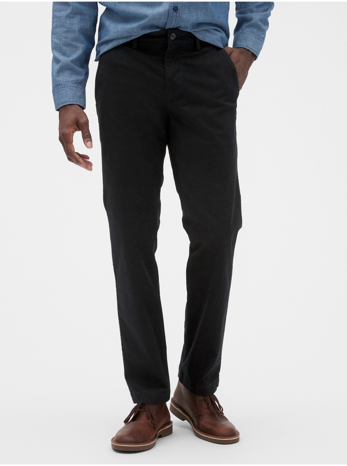 Čierne pánské nohavice GAP