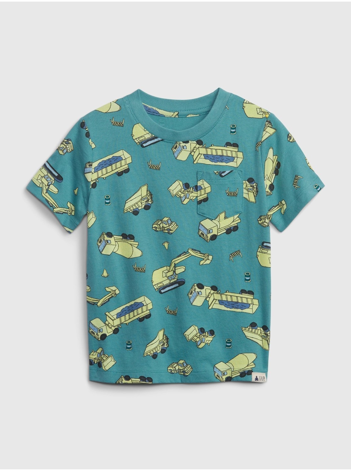 Zelené chlapčenské vzorované tričko GAP