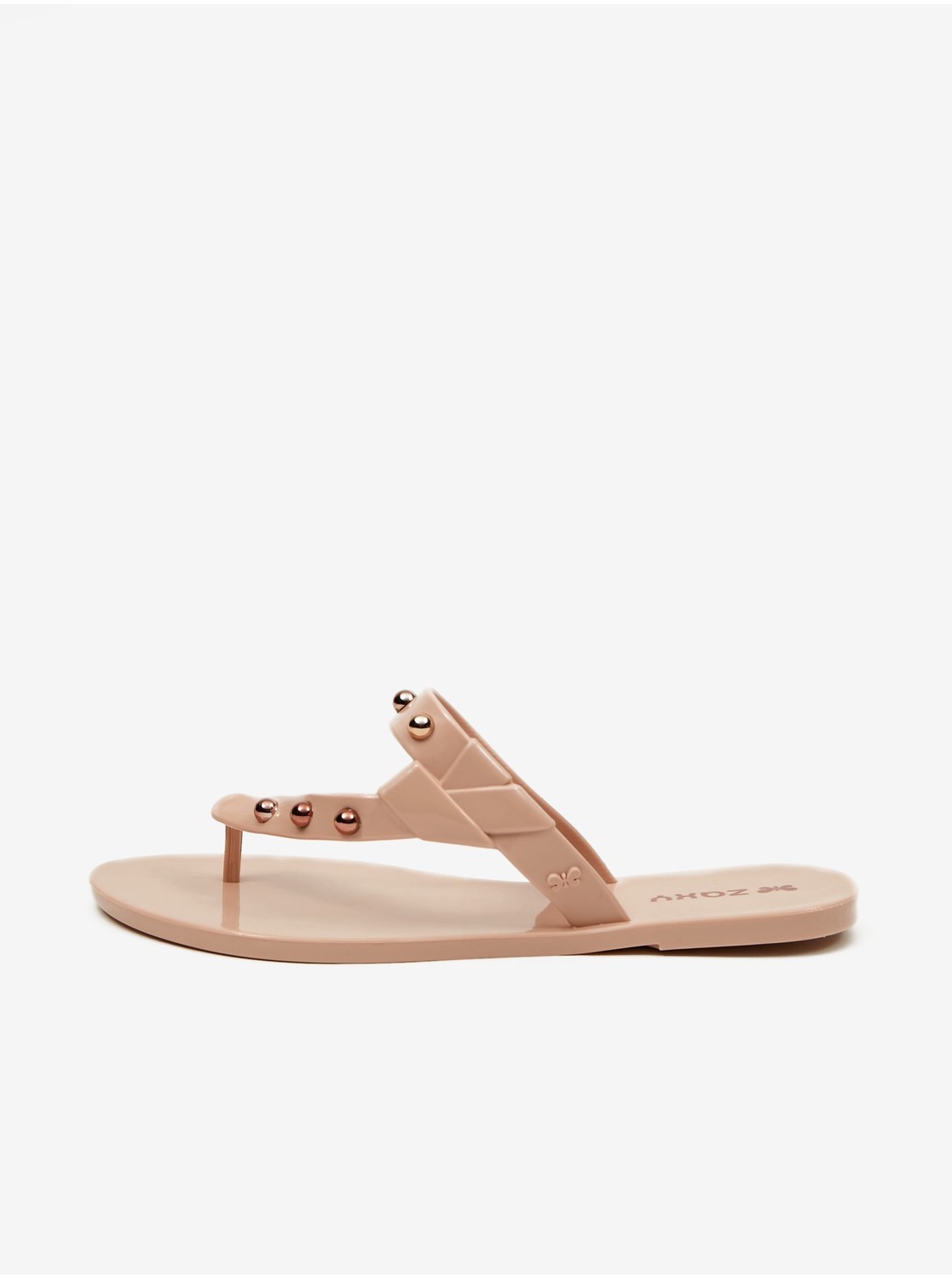 Zaxy púdrové žabky Spike Thong Nude