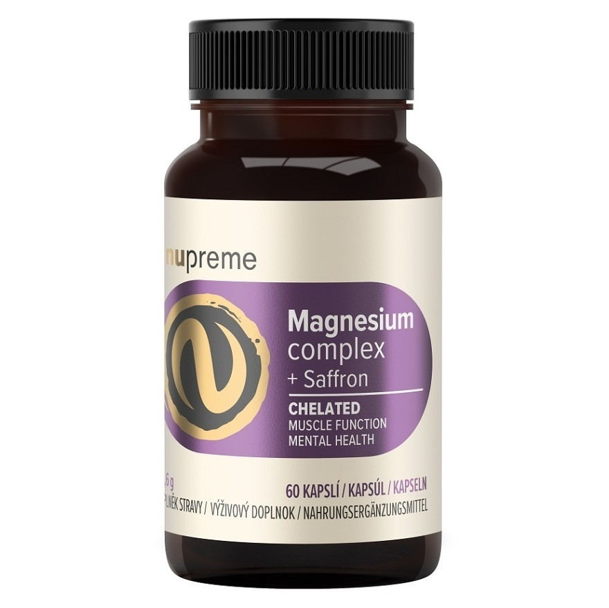 NUPREME Magnesium chelát + šafran 60 kapsúl