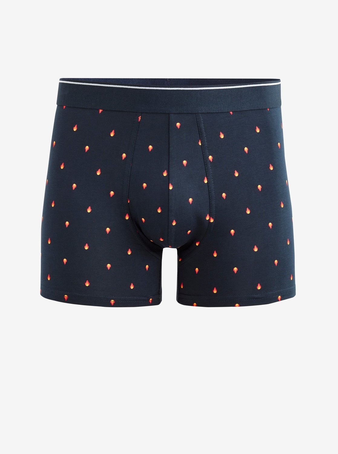 Tmavomodré pánske vzorované boxerky Celio Vivifiant