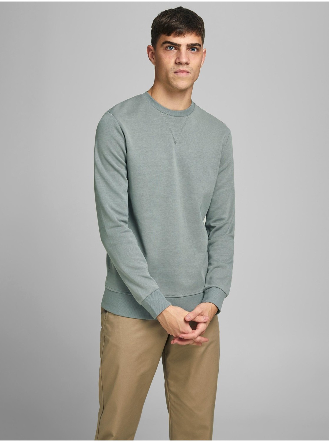 Svetlozelená basic mikina Jack & Jones Basic