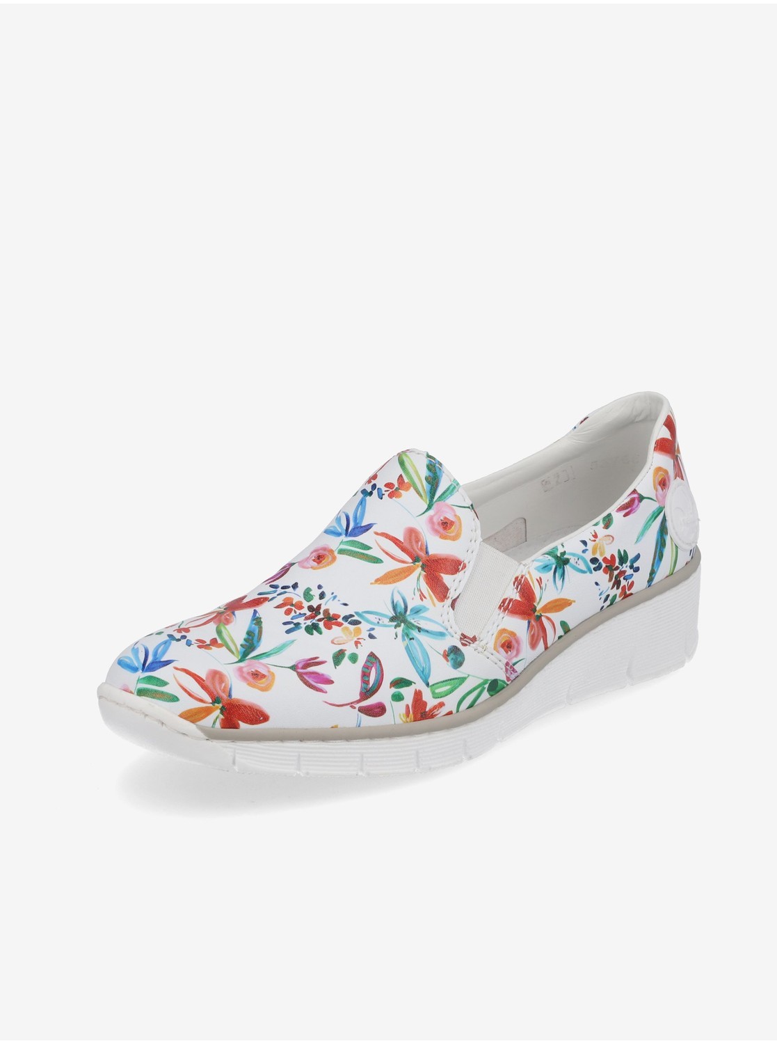 Espadrilky, slip on pre ženy Rieker - biela